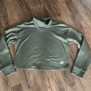 New Balance Khaki Turtleneck Sweatshirt